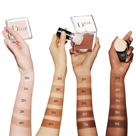 dior backstage powder swatches.